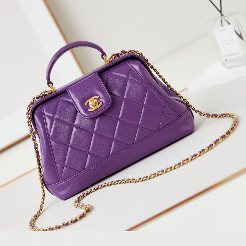Ch*el top handle bags